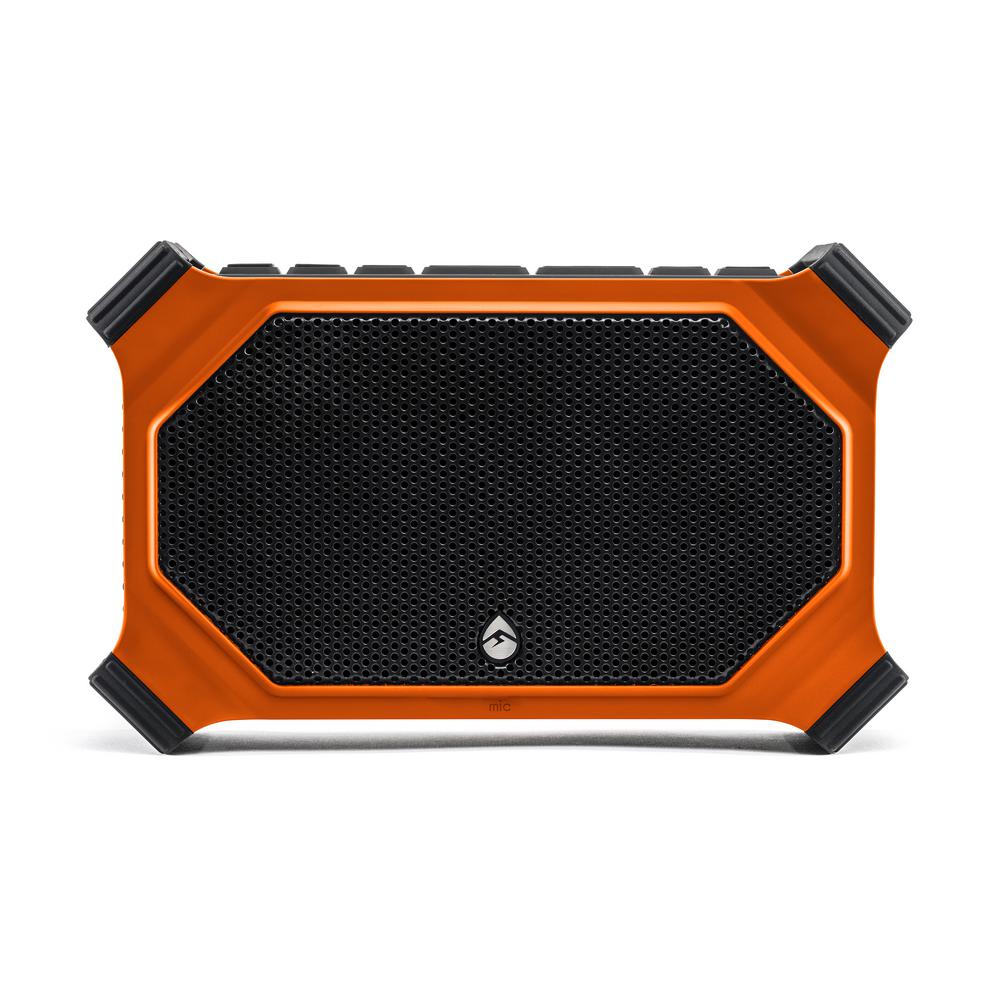 ECOXGEAR ECOSLATE Waterproof Bluetooth Speaker, OrangeGDIEXSLT800