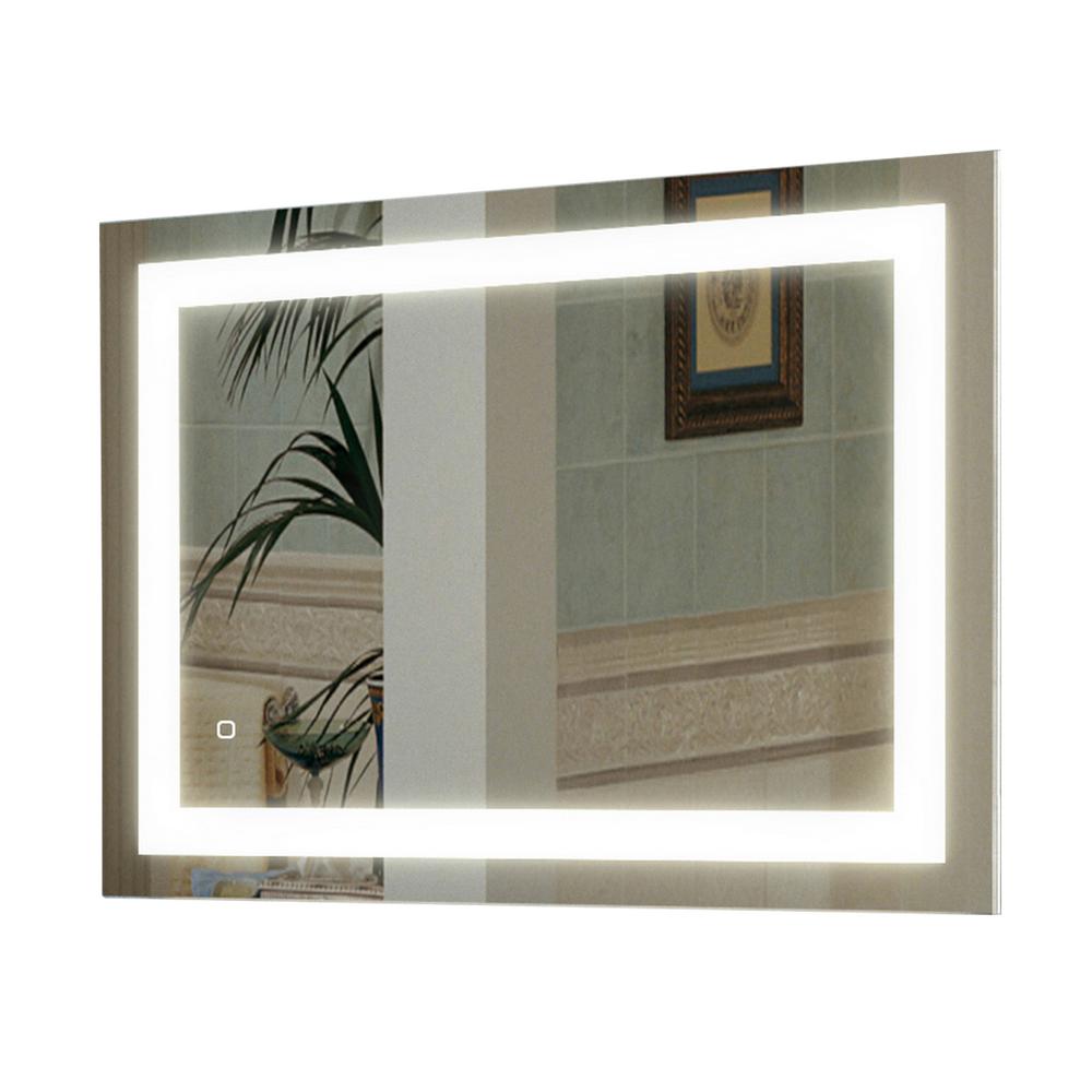 KINWELL 24 in. x 32 in. Single Frameless LED Lighted Bathroom Wall