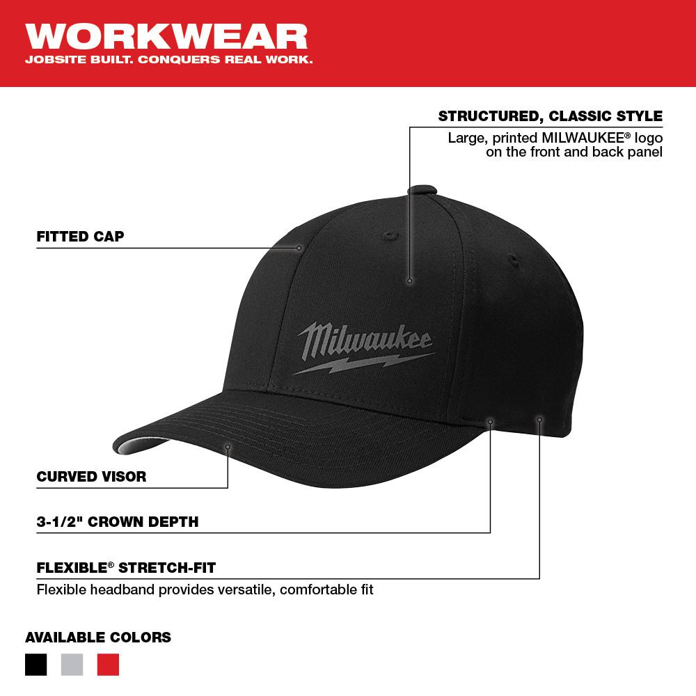 black baseball cap fitted