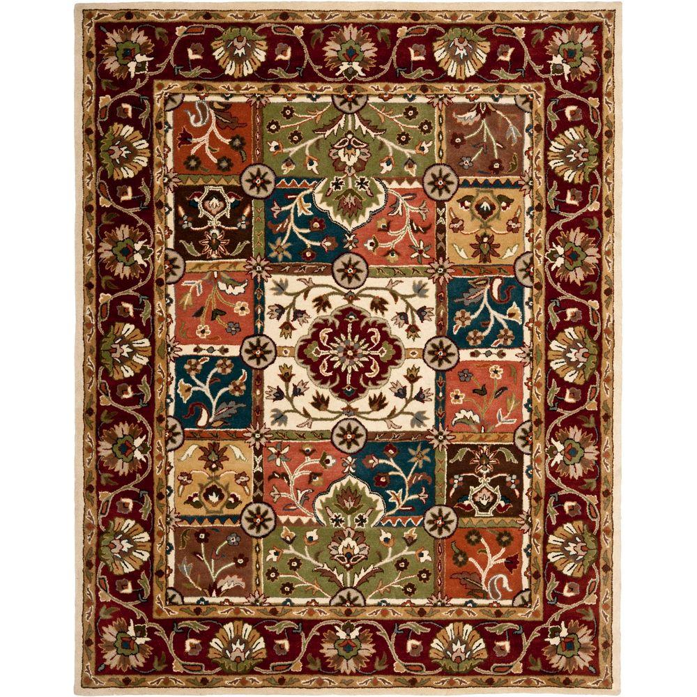 Safavieh Heritage Multi/Red 6 ft. x 9 ft. Area RugHG925A6 The Home Depot