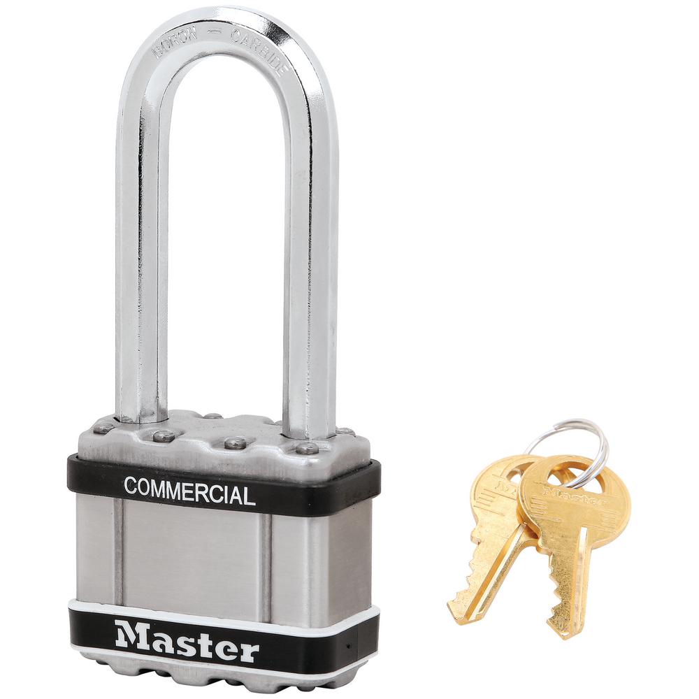 Master Lock Magnum 2 in. Laminated Steel Padlock with 21/2 in. Shackle