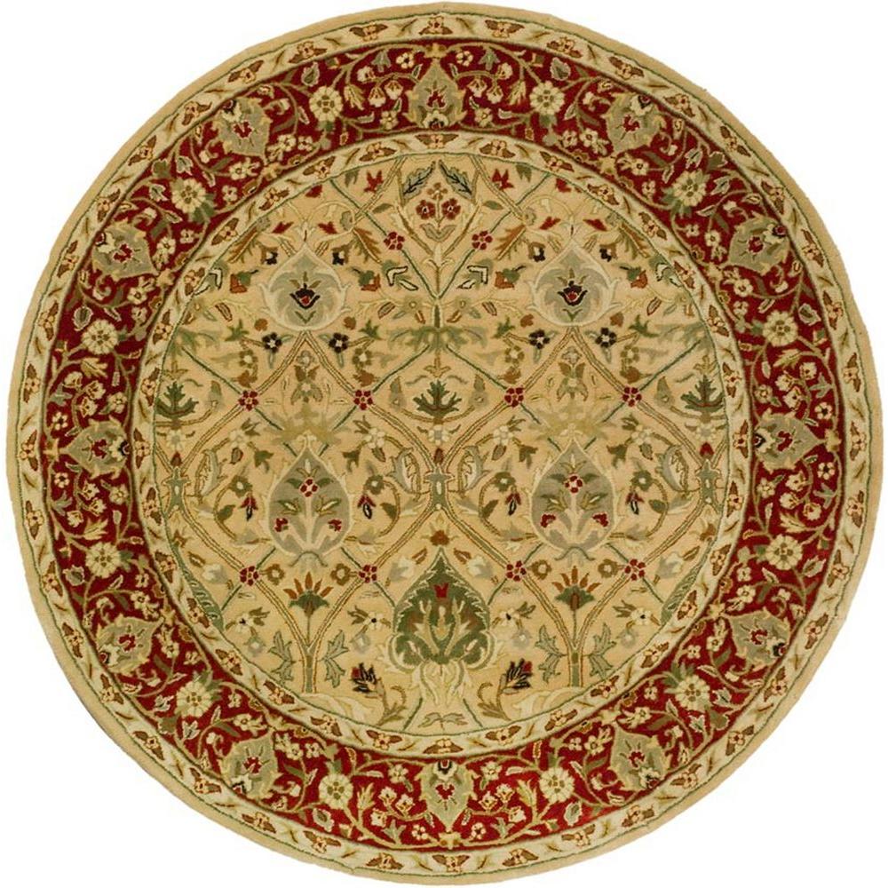 Safavieh Persian Legend Ivory Rust 6 Ft. X 6 Ft. Round Area Rug-pl819d 