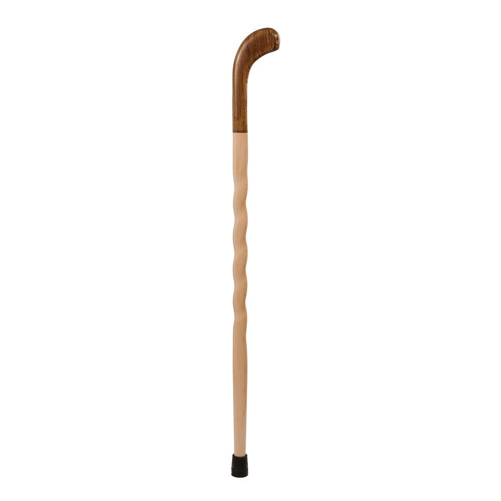 Brazos Walking Sticks 40 in. Twisted Bocote/Maple Pistol Grip Walking ...