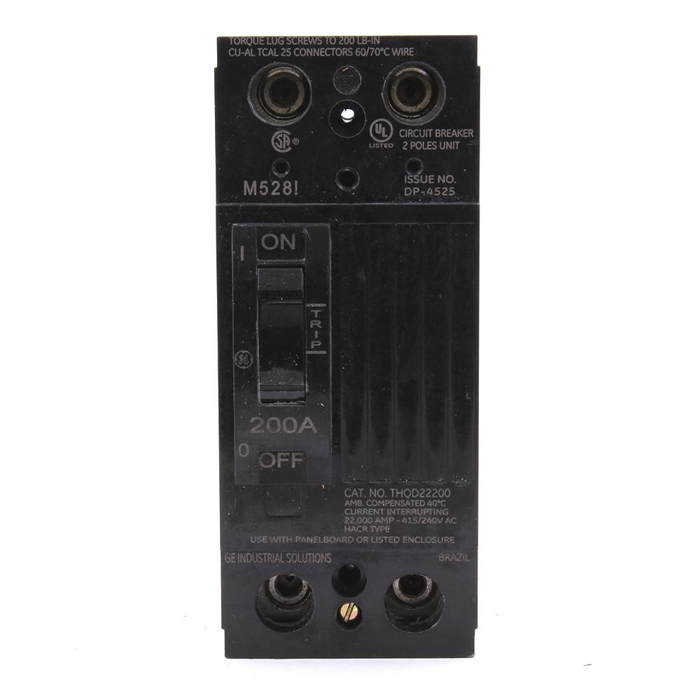 GE PowerMark Gold 200 Amp Double Pole Circuit Breaker-TQD22200WL - The