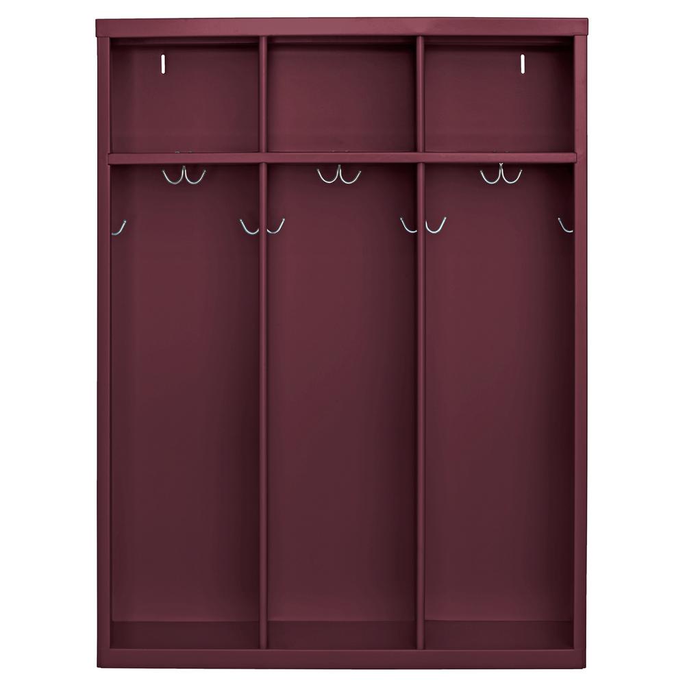 Sandusky 1 Shelf Steel Open Front Kids Locker In Burgundy Ic30361248 1 Shelf Steel Open Front Kids Locker In Burgundy