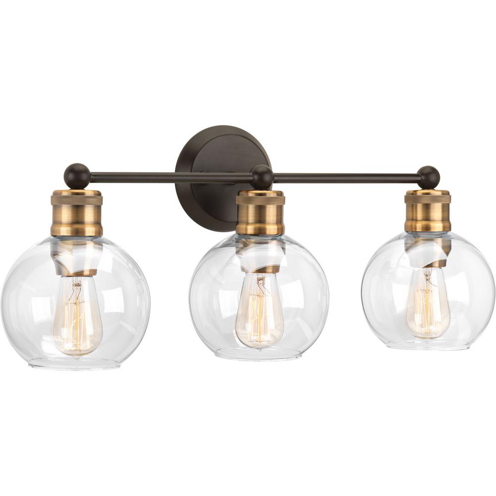 Progress Lighting Hansford Collection 24.5 in. 3-Light Antique Bronze ...