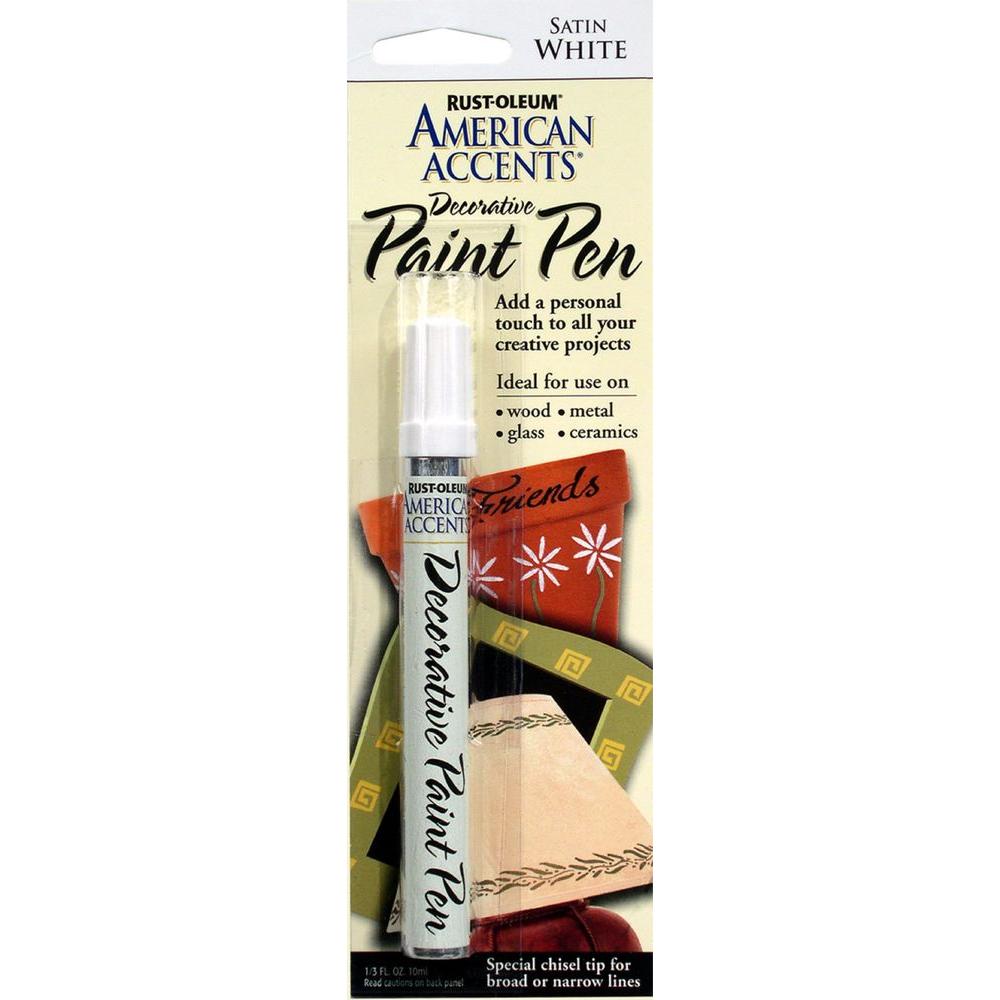 RustOleum American Accents Satin White Decorative Paint Pen (6Pack