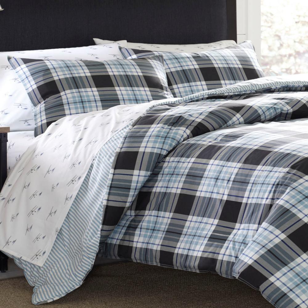 Ed Bauer Lewis 2 Piece Blue Plaid Cotton Twin Comforter Set 221162 The Home Depot - Blue Plaid Bedding Queen Ed Bauer Lewis 2 Piece Blue Plaid Cotton Twin Comforter Set 221162 The Home Depot - Blue Plaid Bedding Queen
