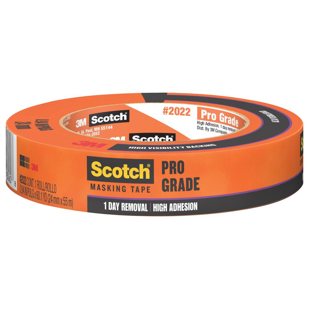 3M Scotch 0.94 in. x 60.1 yds. Pro Grade Masking Tape (Case of 36)2022