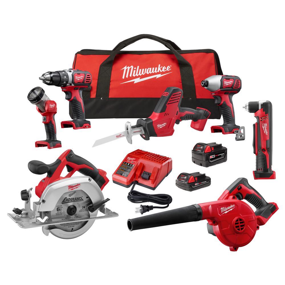 Milwaukee M12 12Volt LithiumIon Cordless Combo Kit (8Tool)249528