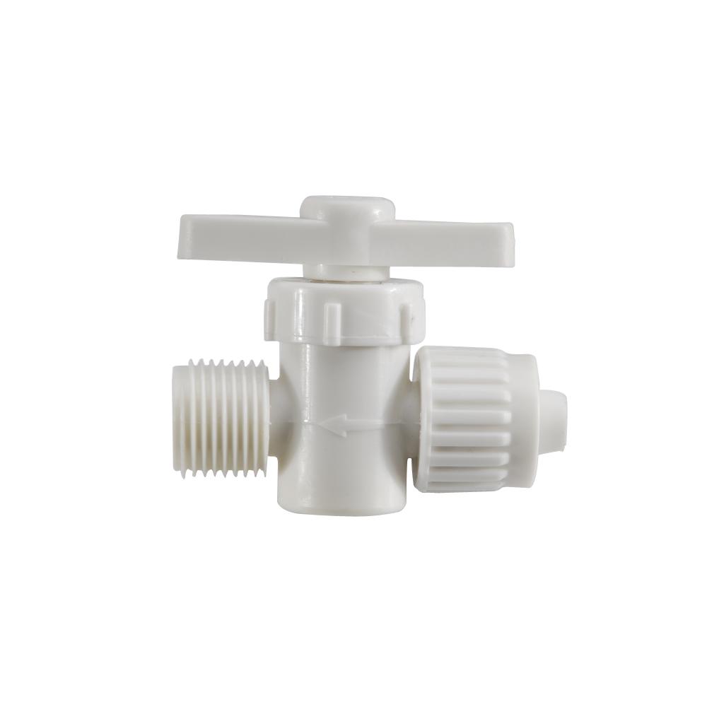 Flair It 3 8 In Plastic Pex Compression 3 Way 90 Degree Bypass Valve 16900 The Home Depot