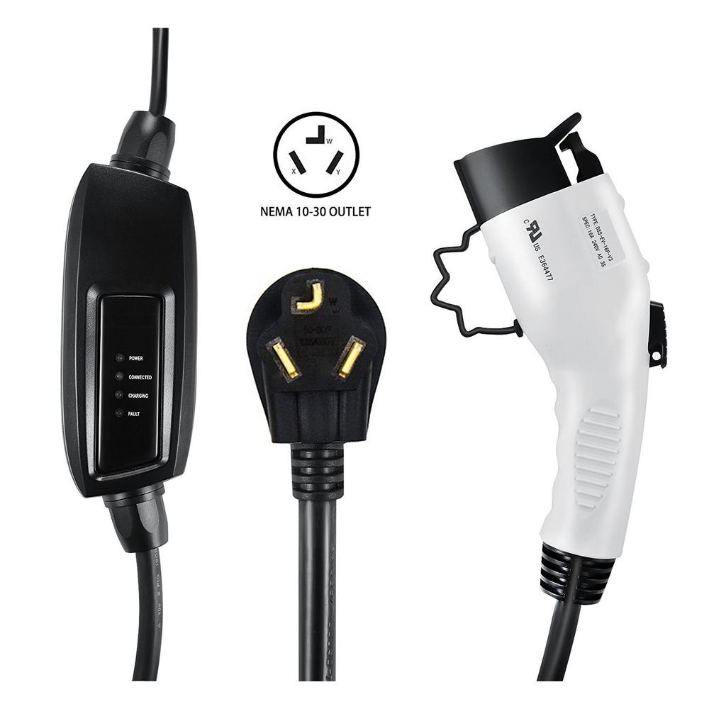 Lectron 240-Volt 16 Amp Level 2 EV Charger with 21 ft. (6.4 m ...