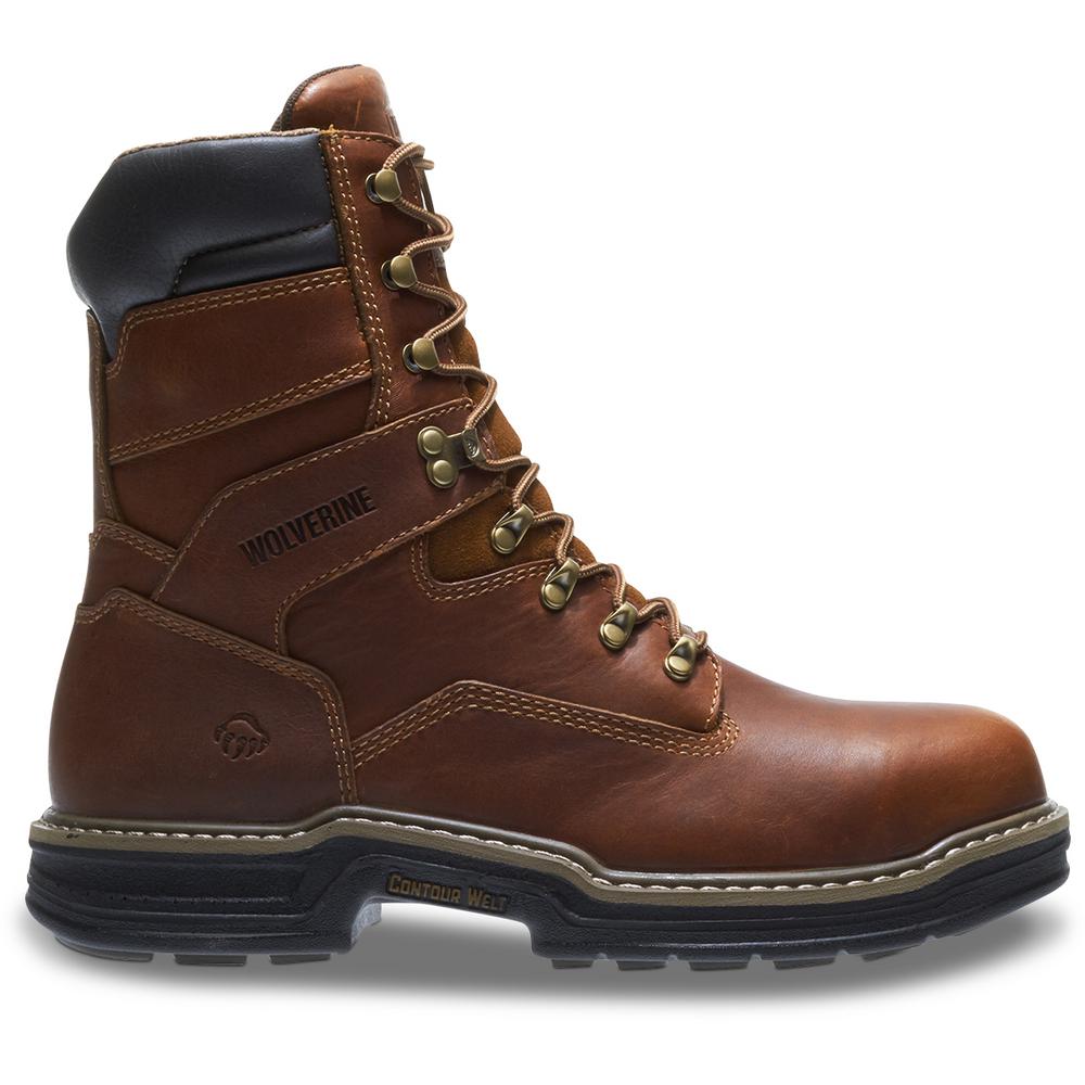 wolverine 8 inch moc toe work boots
