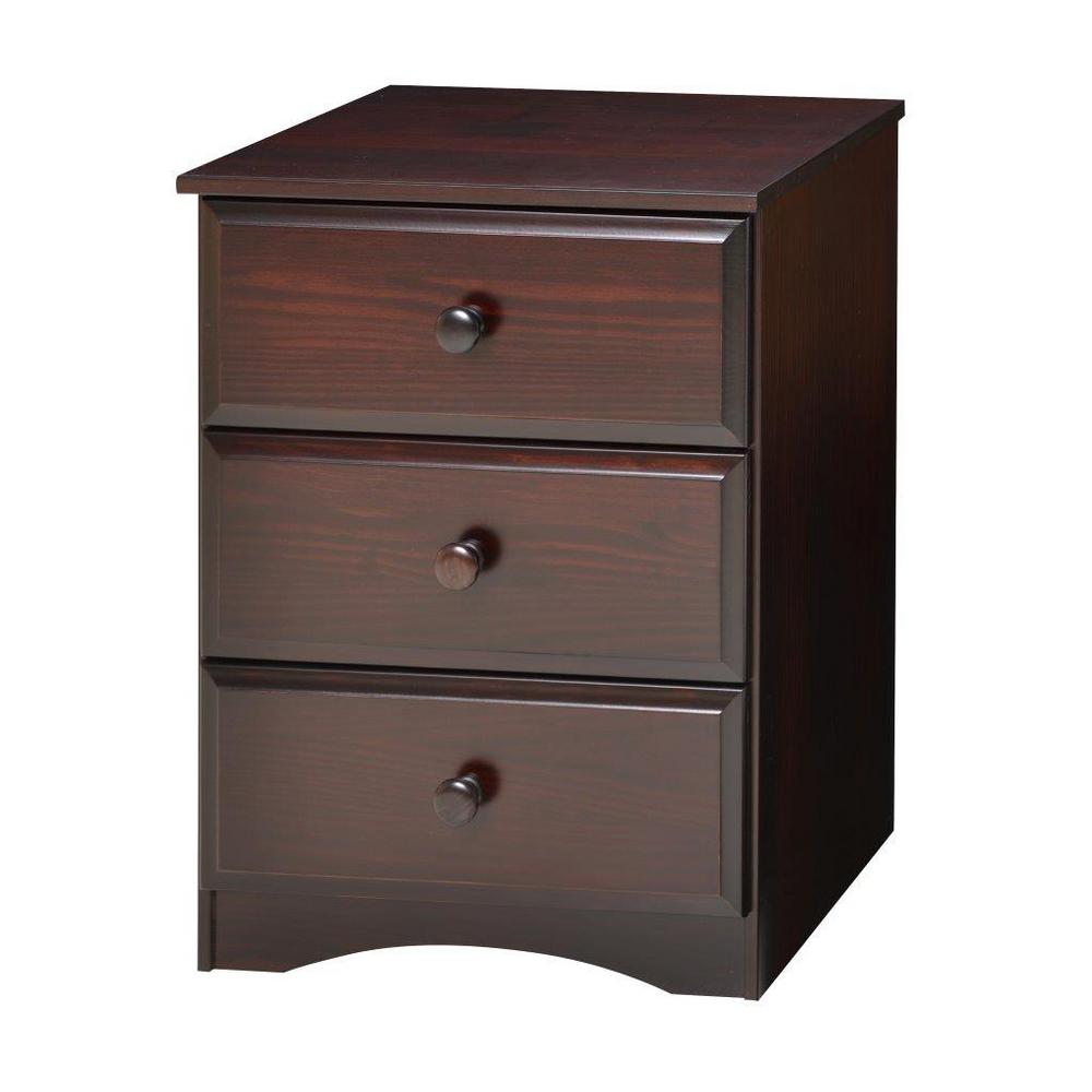 Camaflexi Essentials 3 Drawer Cappuccino Narrow Chest 4132 The