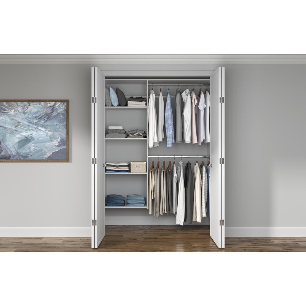 Closet Evolution 14 in. D x 60.625 in. W x 72 in. H Classic White Wood