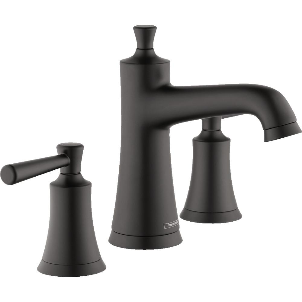 Hansgrohe Joleena 8 In Widespread 2 Handle Bathroom Faucet With Drain Assembly In Matte Black 04774670 The Home Depot