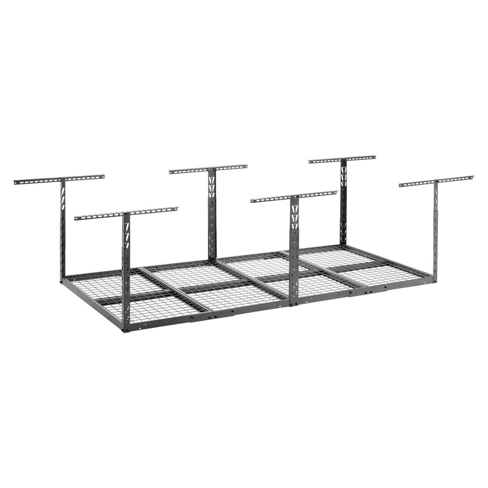 Gladiator GearLoft 48 in. W x 23-37 in. H x 96 in. L Overhead Garage Storage Rack in Hammered Granite