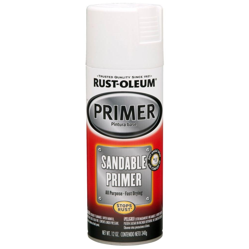 Rust-Oleum Automotive 12 Oz. White Sandable Primer Spray (6-Pack ...