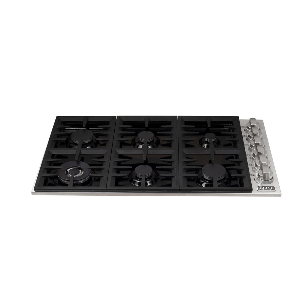 Zline Kitchen And Bath 36 In Drop In Gas Cooktop With 6 Burners