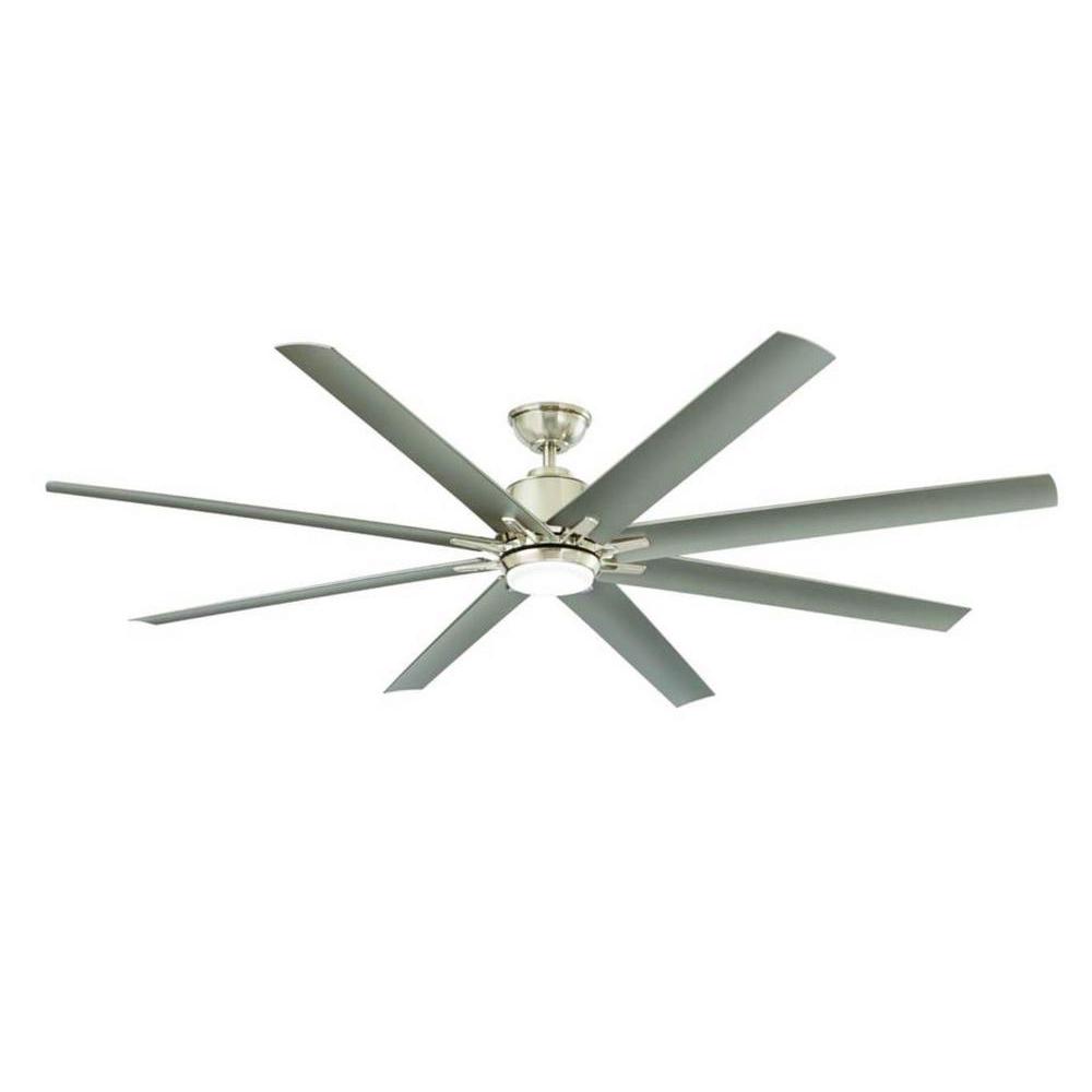 TroposAir Titan 72 in. Indoor/Outdoor Brushed Nickel ...