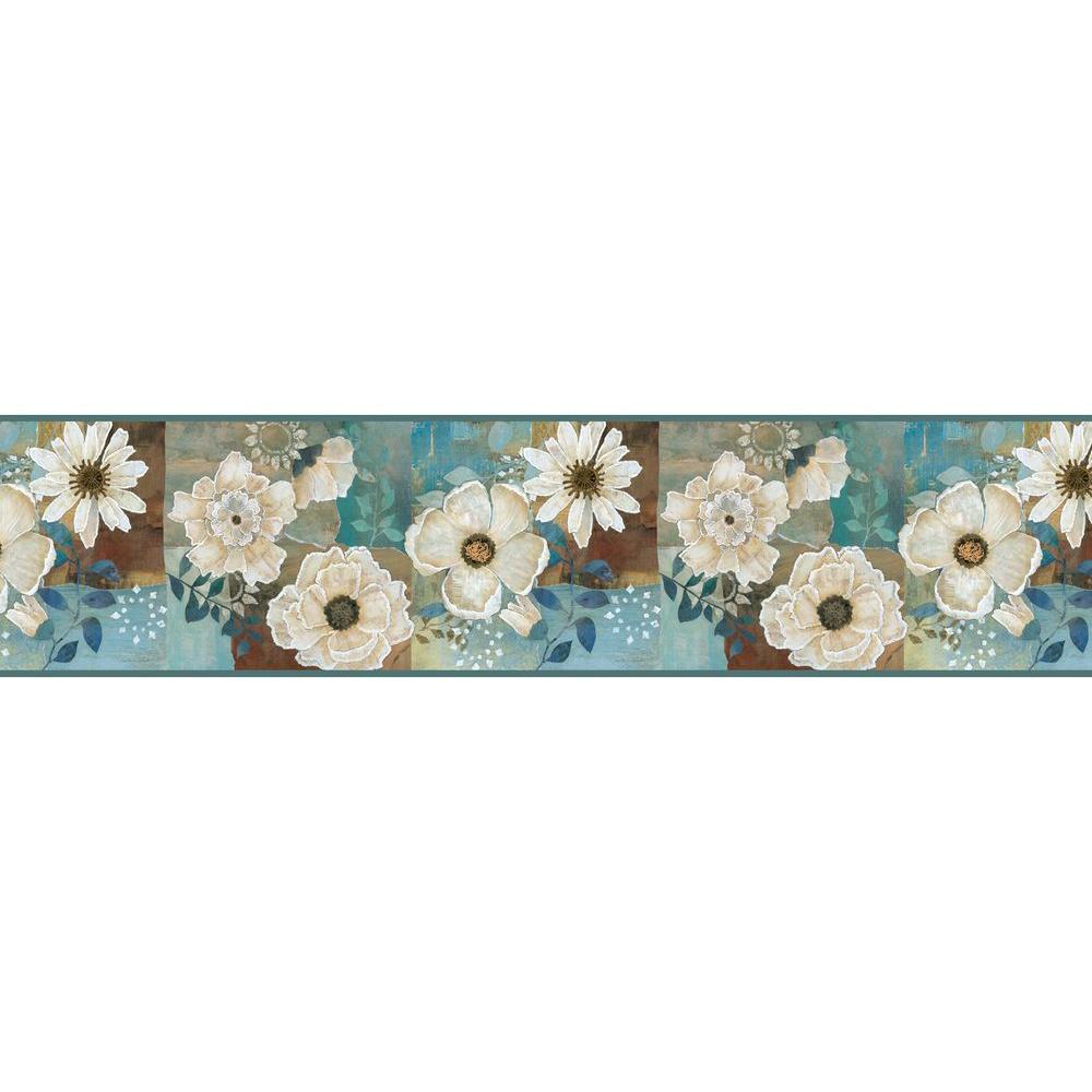 Chesapeake Septimus Gardenia Wallpaper Border-MEA79202B - The Home Depot