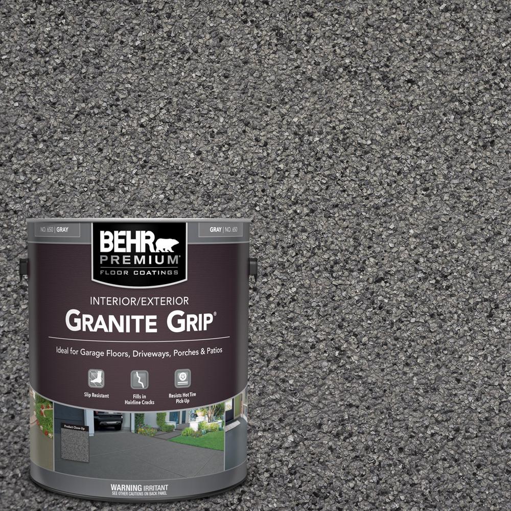 Behr Premium 1 Gal Gray Granite Grip, Concrete Patio Paint Colors