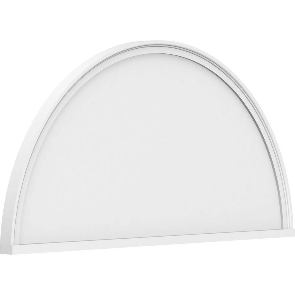 Width Width Ekena Millwork CRH09X30-DE 30 Bottom 36 1//4 Top Width x 9 H x 1 P Crosshead w//Dentil Trim White