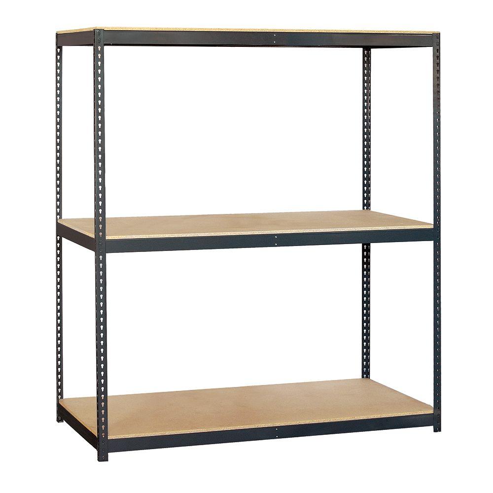 Pre Assembled Garage Shelves Racks Storage The Home Depot 72 In