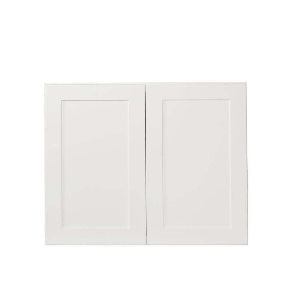 Bremen Ready To Assemble 36x15x24 In Shaker High Double Door Wall Bremen Ready To Assemble 36x15x24 In Shaker High Double Door Wall Cabinet White
