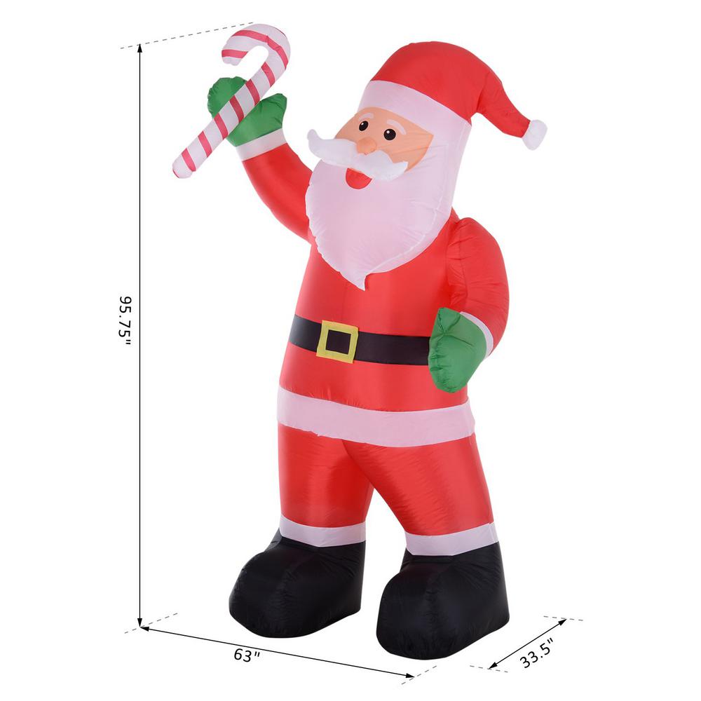 Superjare 8 Ft Christmas Inflatable Santa Claus With Candy Indoor