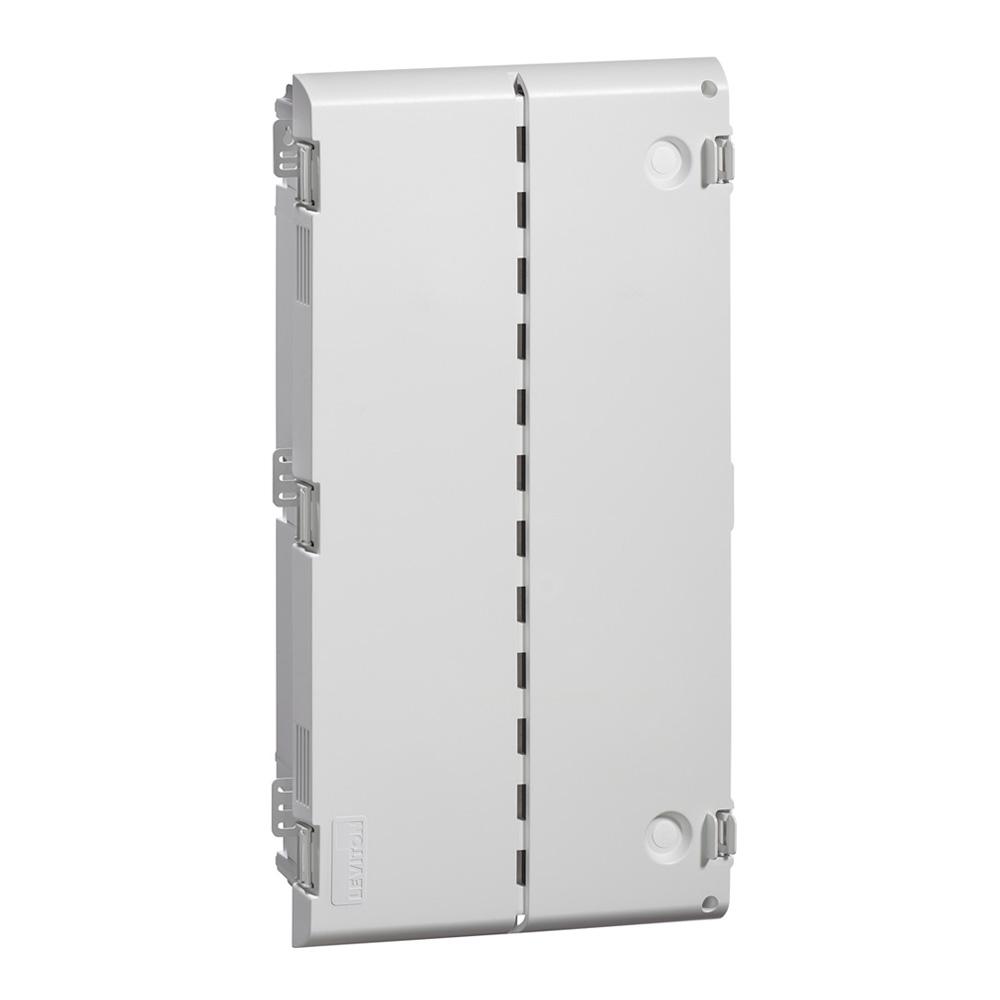 Leviton 28 In Premium Vented Hinged Door White For Use With 28 In Structured Media Enclosure 47605 28s The Home Depot