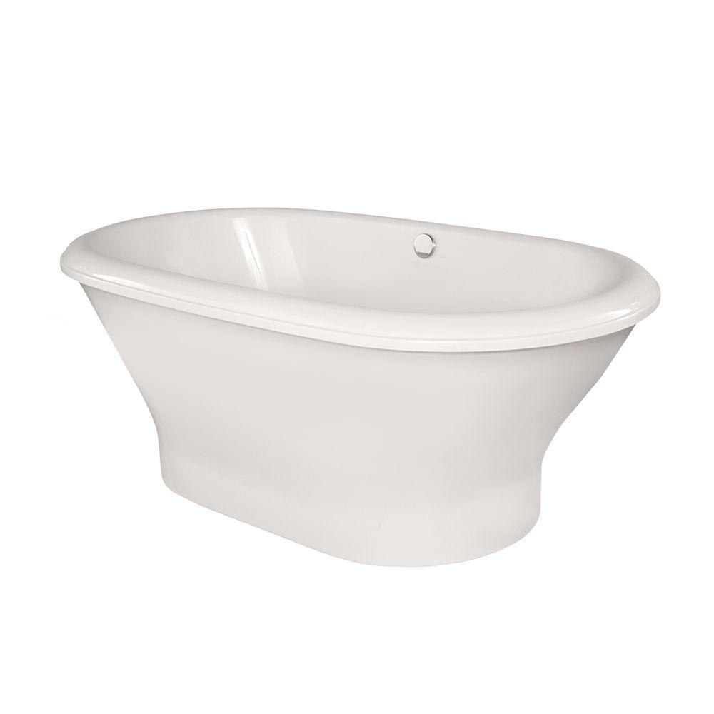 Hydro Systems Harrisburg 5.8 ft. Back Drain Freestanding Bathtub
