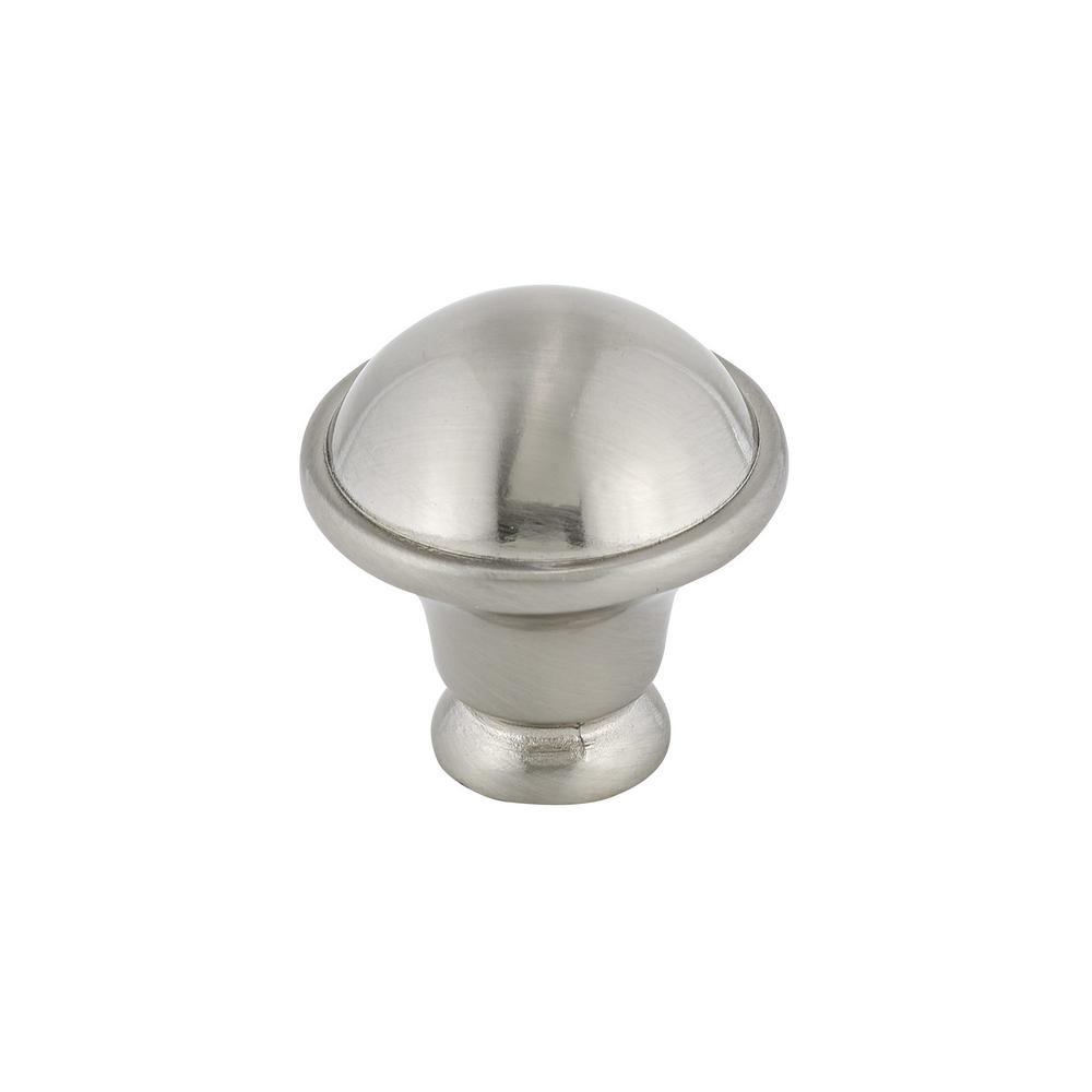 Richelieu Hardware 1 1 4 In Brushed Nickel Cabinet Knob Bp872195 The Home Depot