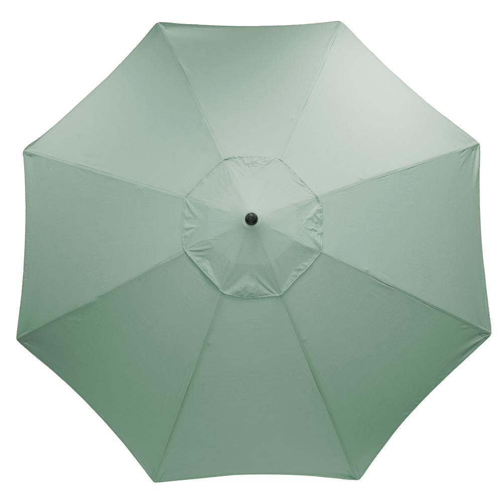 Plantation Patterns 11 ft. Aluminum Market Patio Umbrella in Sunbrella