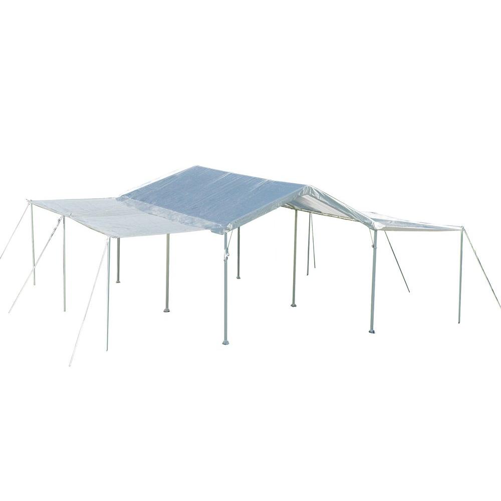 ShelterLogic Extension Kit For 10 X 20 Ft. White Canopy - Frame And ...