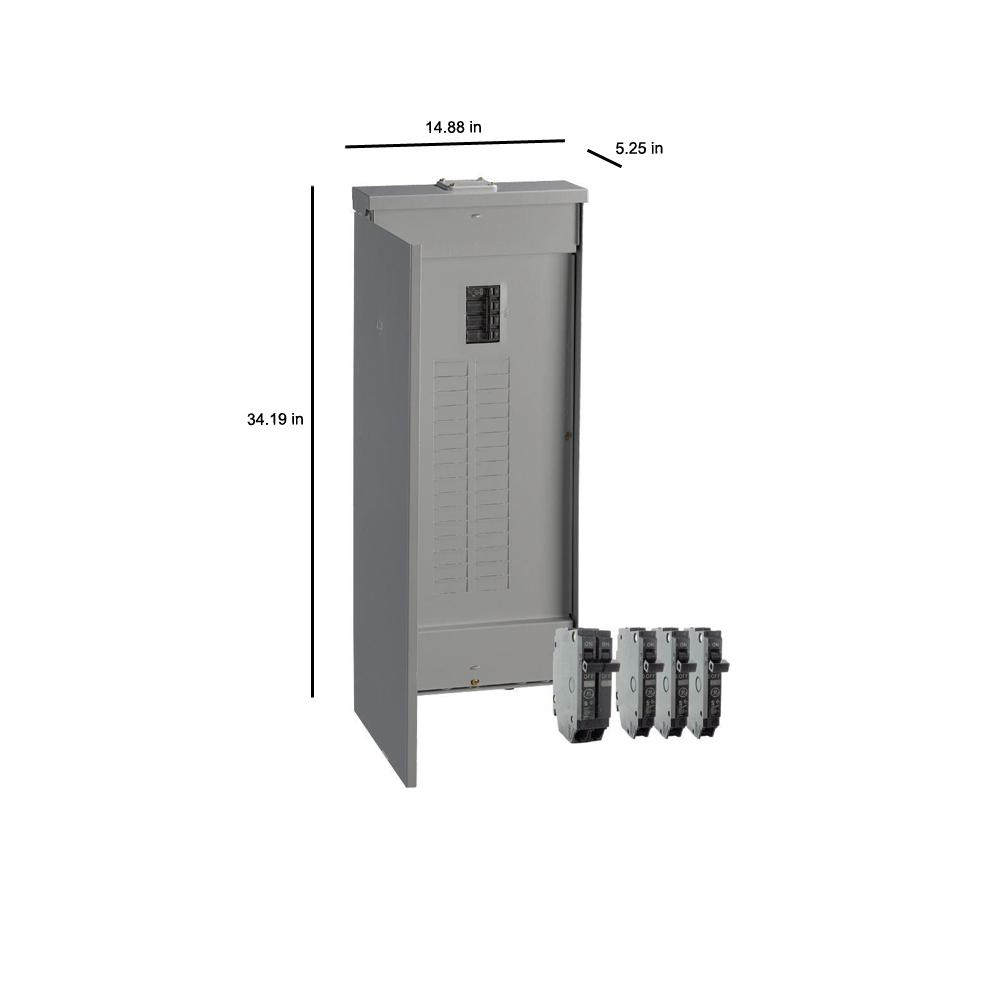 GE Main Breaker Contractor Kit 32-Space 64-Circuit Load Center Outdoor