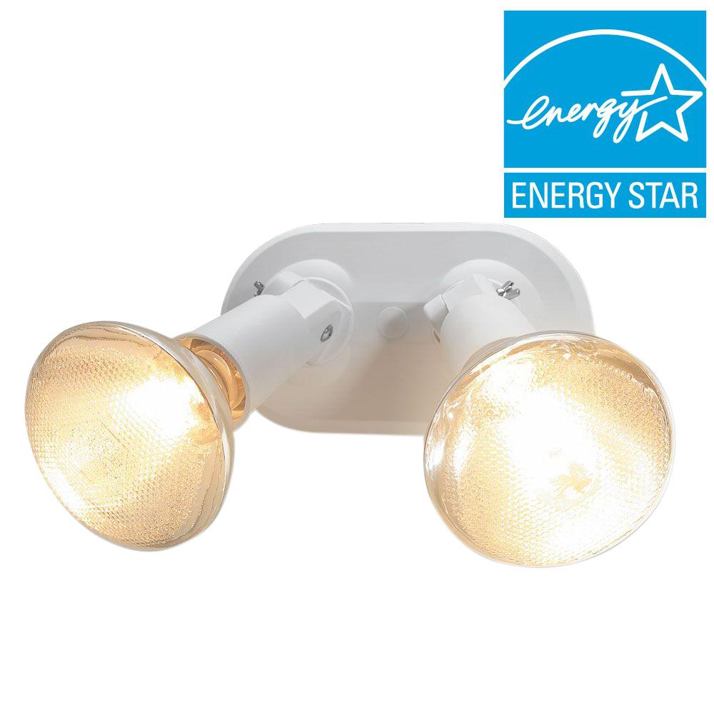 Newport Coastal Outdoor Flood Spot Lights Security Del Mar 2 Lamp White Outdoor Flood Light
