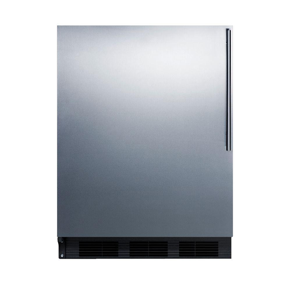 Summit Appliance 24 in. W 5.5 cu. ft. Mini Refrigerator in Stainless ...