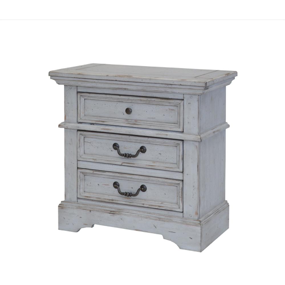 Rustic Gray Nightstands Bedroom Furniture The Home Depot