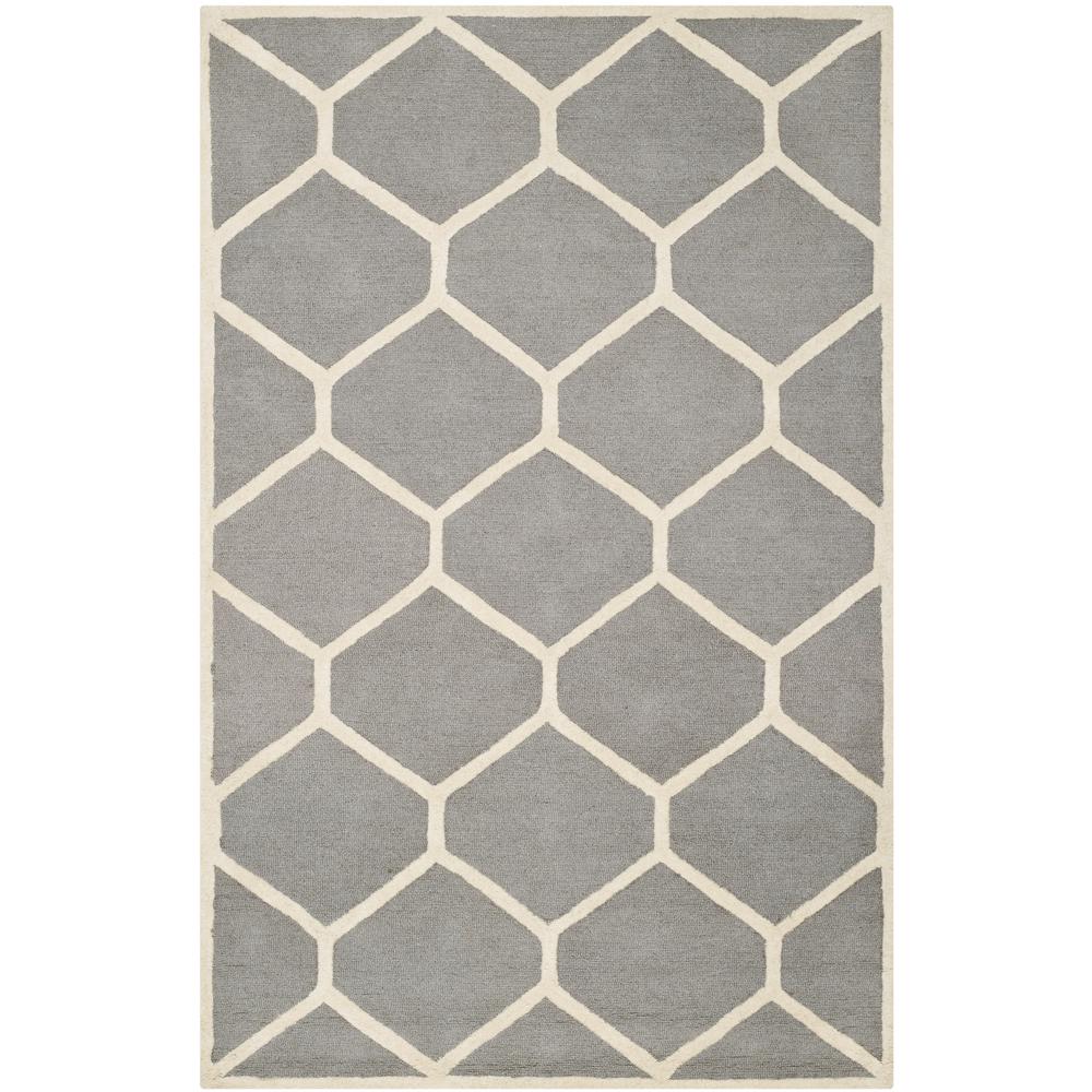 Safavieh Cambridge Silver Ivory 5 Ft X 8 Area Rug Cam144d Safavieh Cambridge Silver Ivory 5 Ft X 8 Area Rug