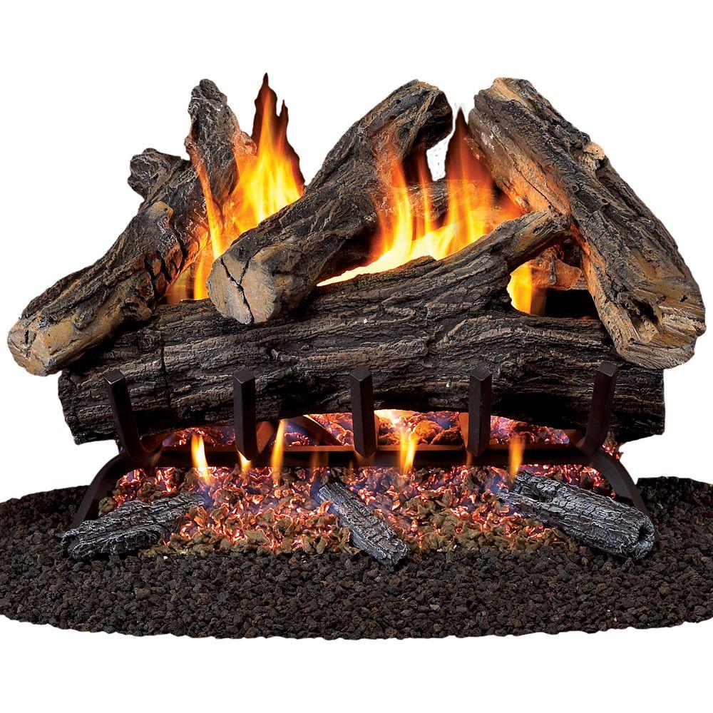 decorative logs for gas fireplace