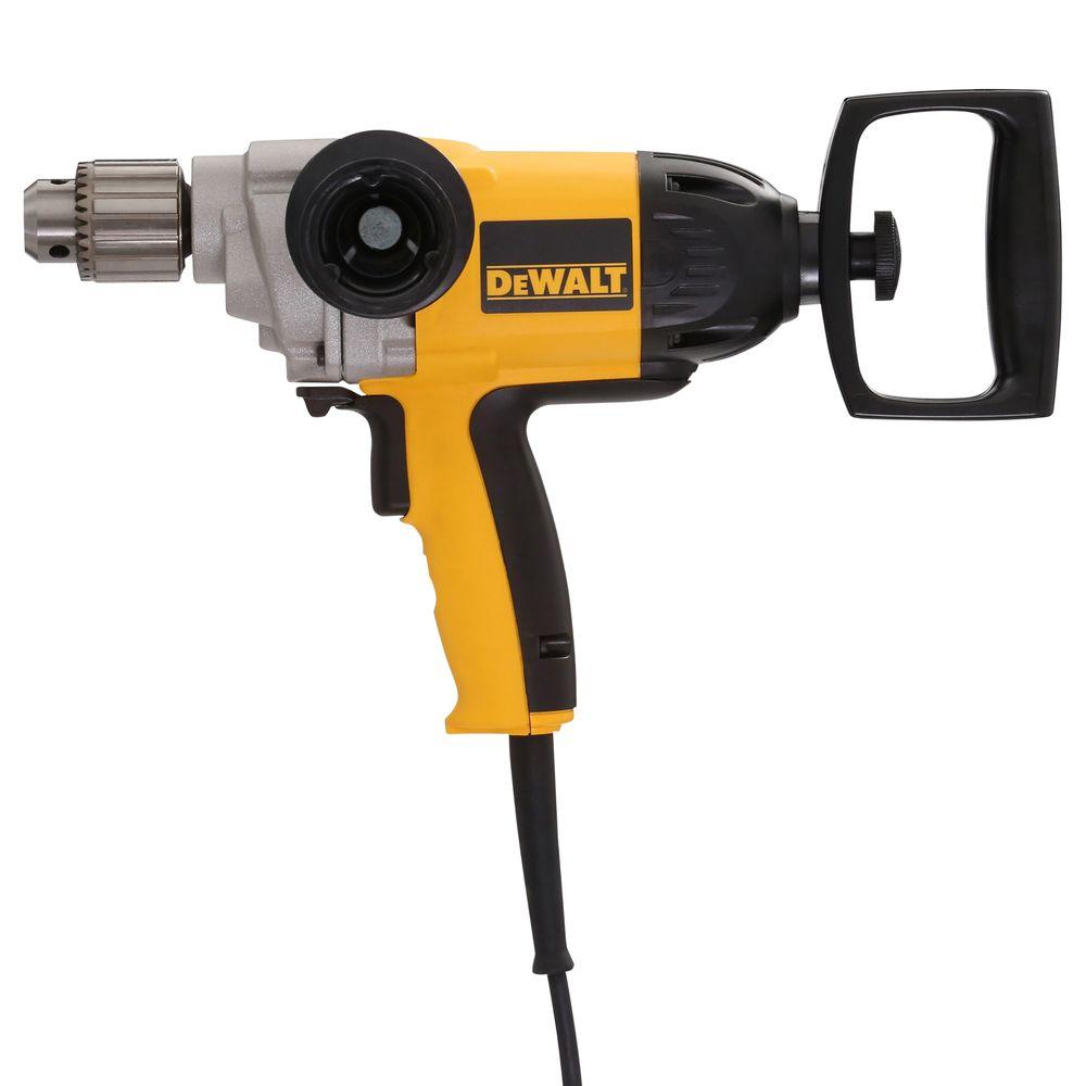 DEWALT 1 2 In. 9 Amp Keyed Electric Drill with Spade Handle