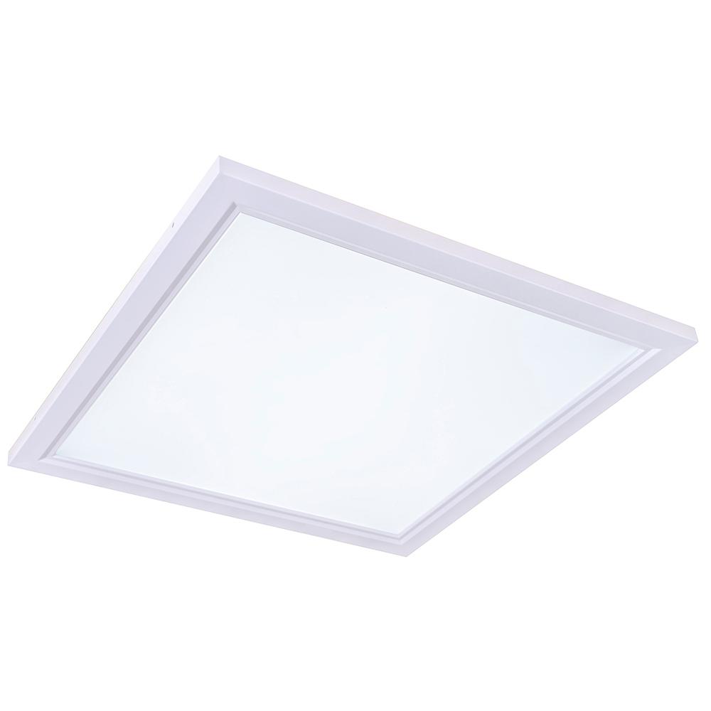 Inti 2 Ft X 2 Ft White Edge Lit 60 Watt 6500k Integrated Led Troffer Flat Panel Flushmount Yl230pr A 1 6500k The Home Depot