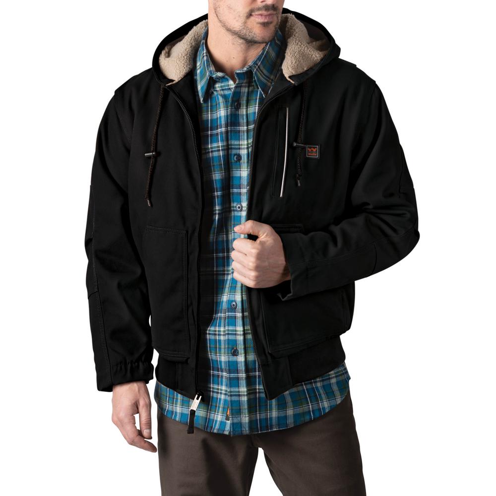 WD FIRESHIELD Mingus DWR Duck Hooded Bomber Work Jacket-YJ839MK9M - The ...