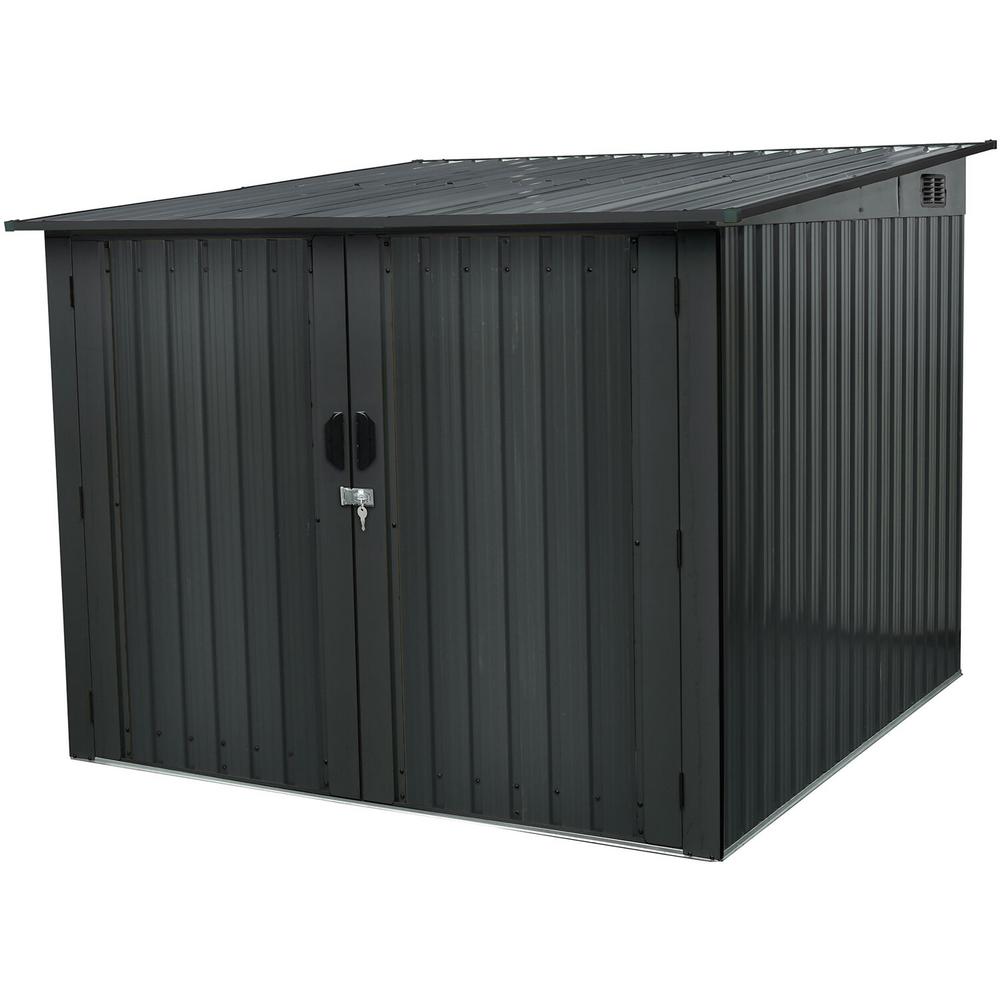 metal horizontal bike shed