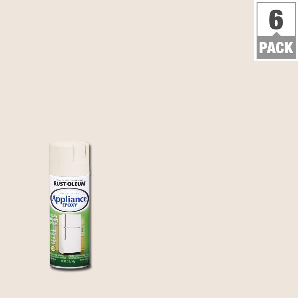 12 Oz Ounce Liance Paint Interior The Home Depot Liance Epoxy Gloss Biscuit Spray Paint 6 Pack