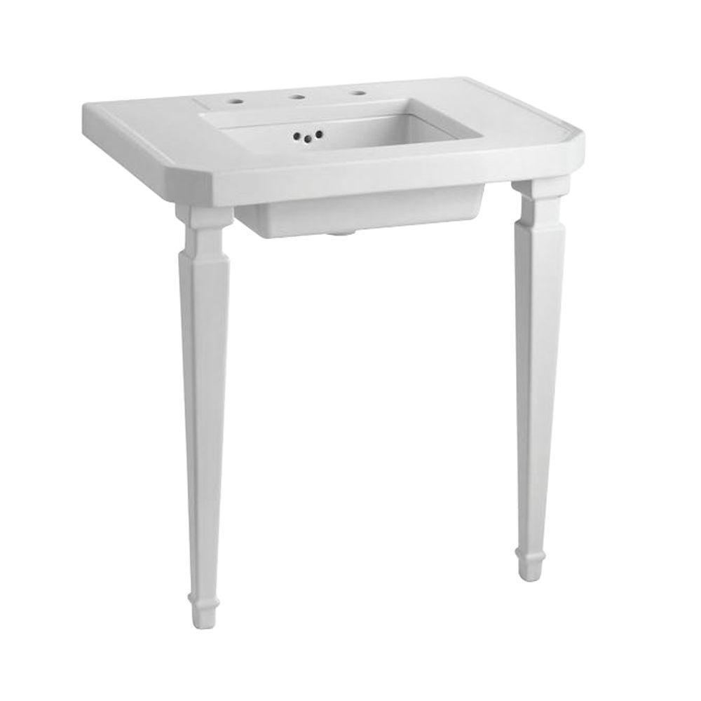 KOHLER Kathryn 32 in. W x 32 in. D x 34 in. H Fireclay Vanity Top in