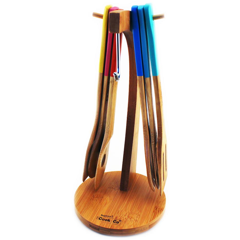 BergHOFF CooknCo Banana Hanger and Assorted Utensil (Set of 6), Wood