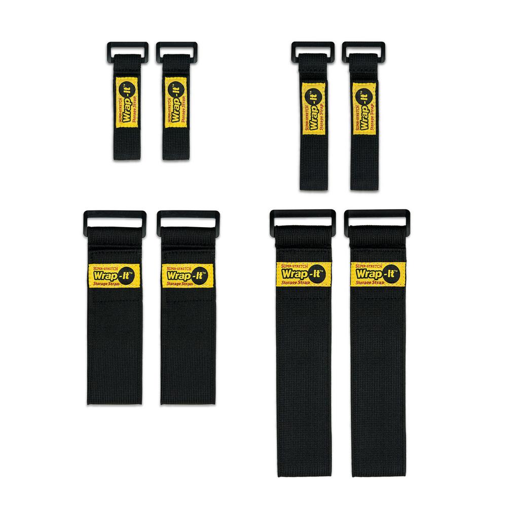 Wrap-It 702-24B Super-Stretch Storage Strap 24/" L Black