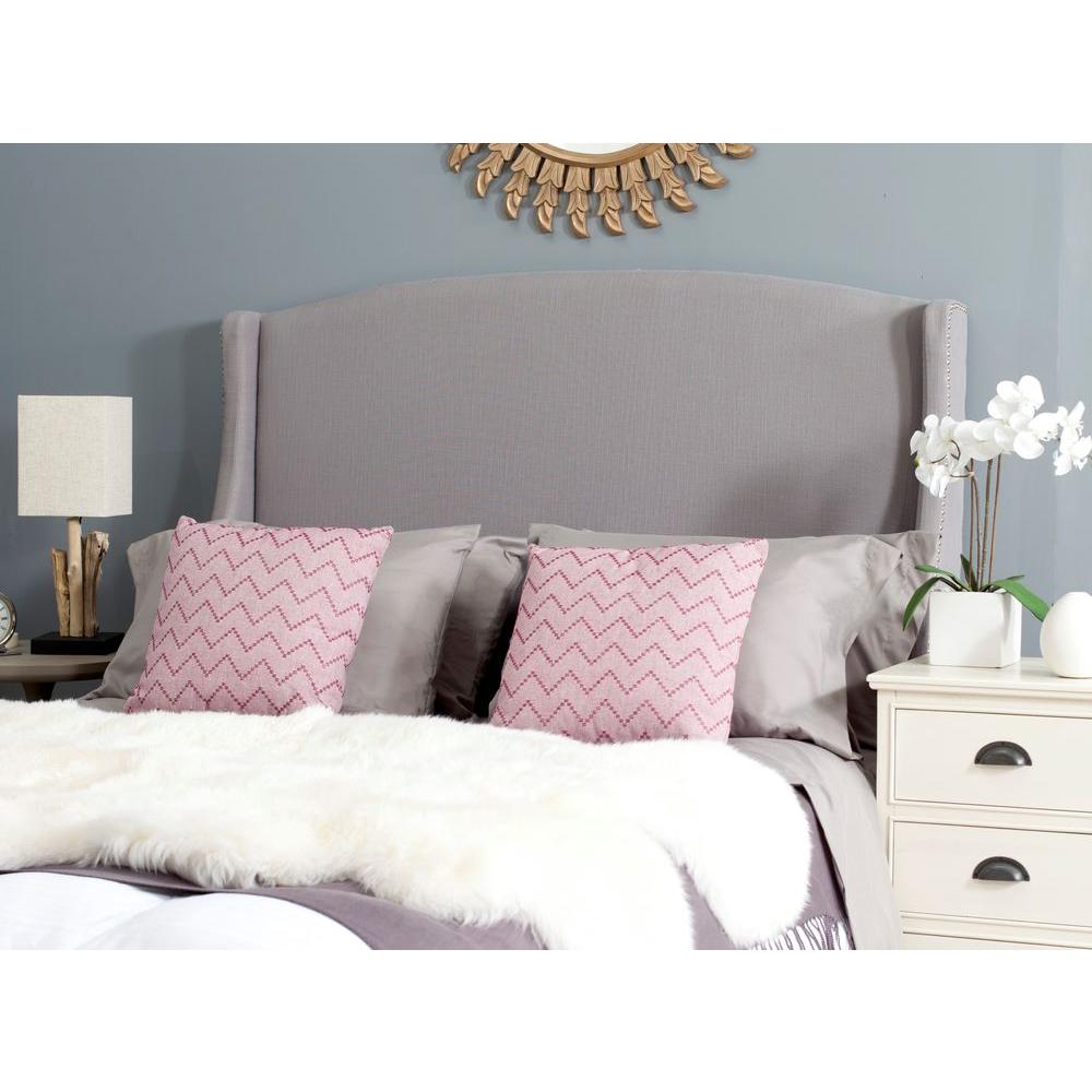Safavieh Skyler Light Grey Full Headboard Mcr4003c F The Home Depot Safavieh Skyler Light Grey Full Headboard